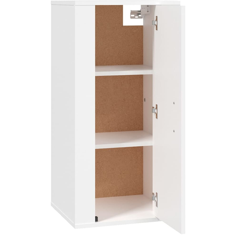vidaXL Single Door White Wall Mounted TV Cabinet Image 4