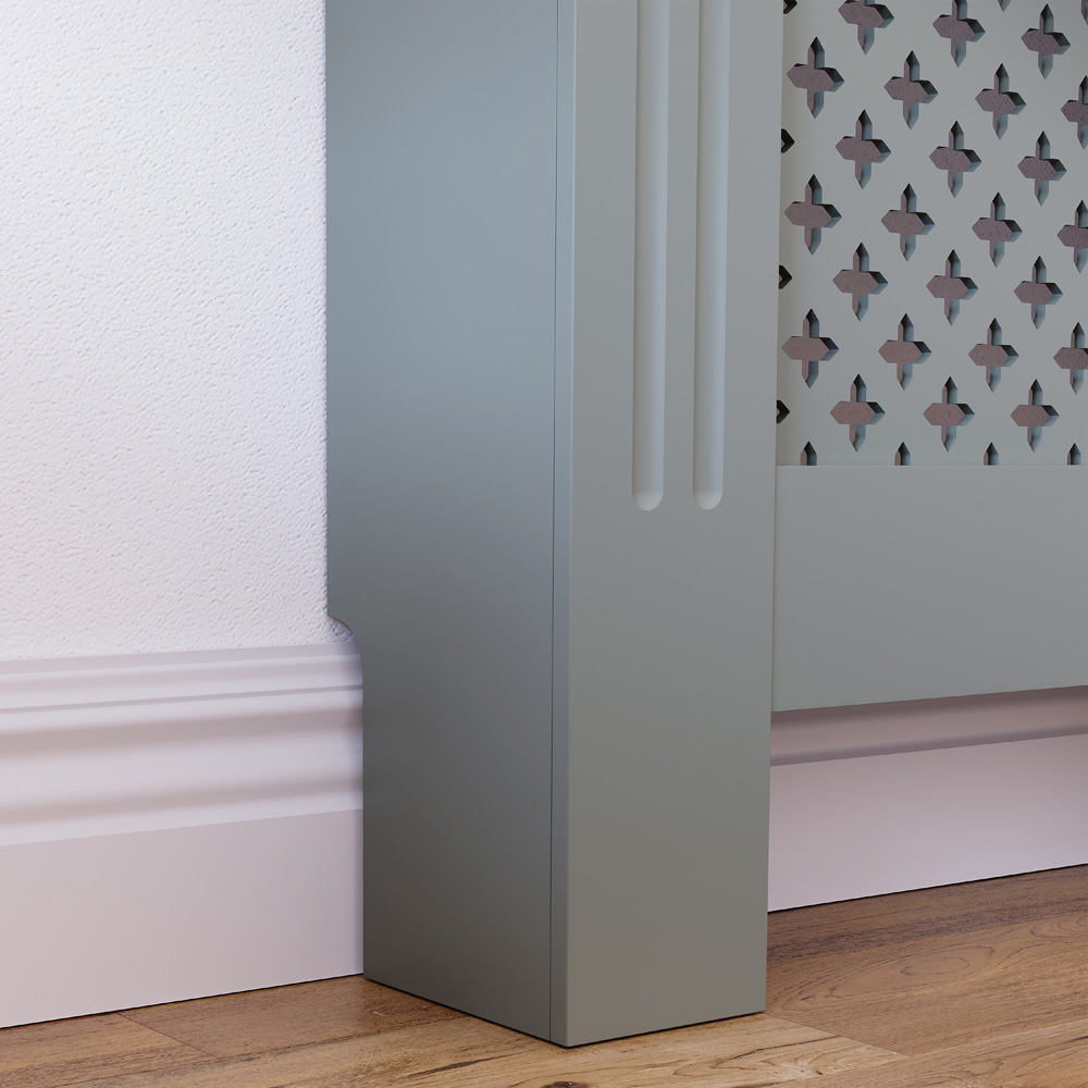 VIDA DESIGNS Oxford Olive Grey Radiator Cover Small Image 6