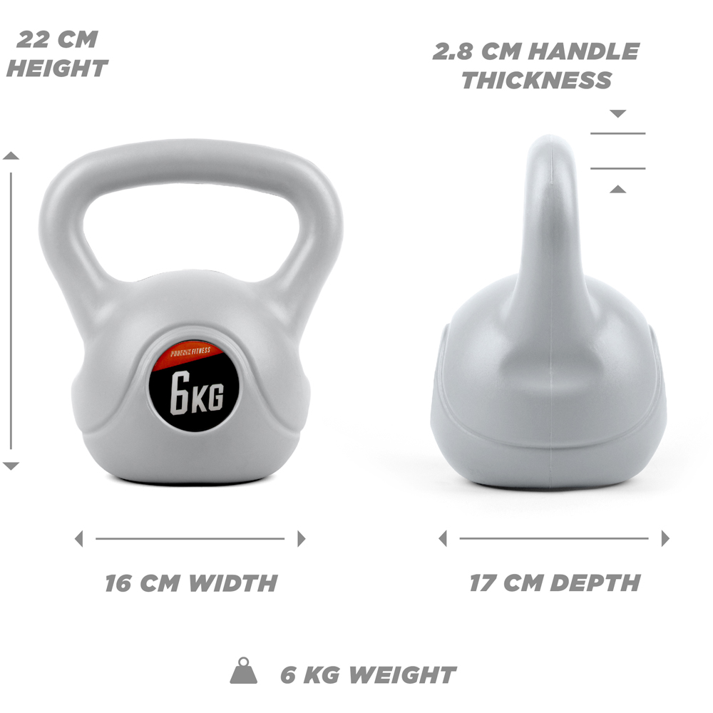 Phoenix Fitness Vinyl Kettlebell 6kg Image 4