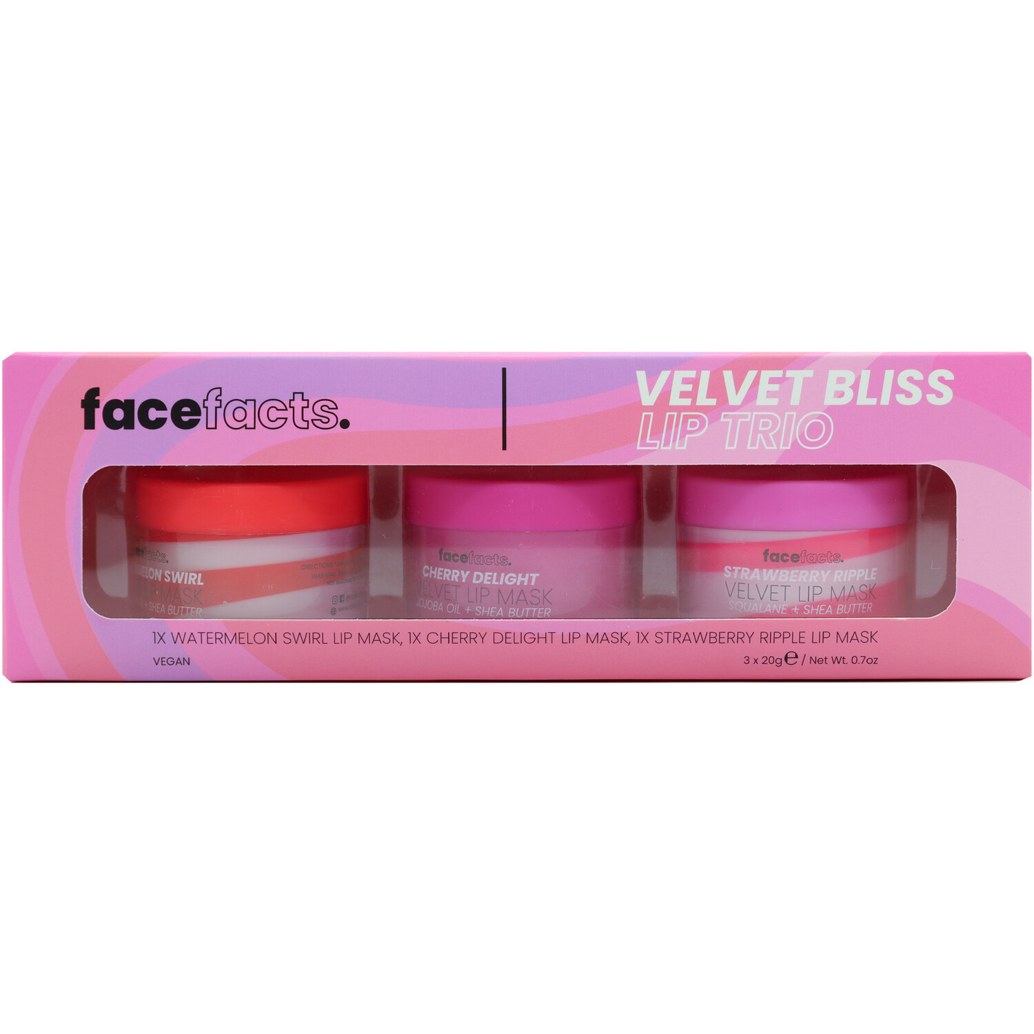 Face Facts Velvet Bliss Lip Trio - Multicolour Image 1