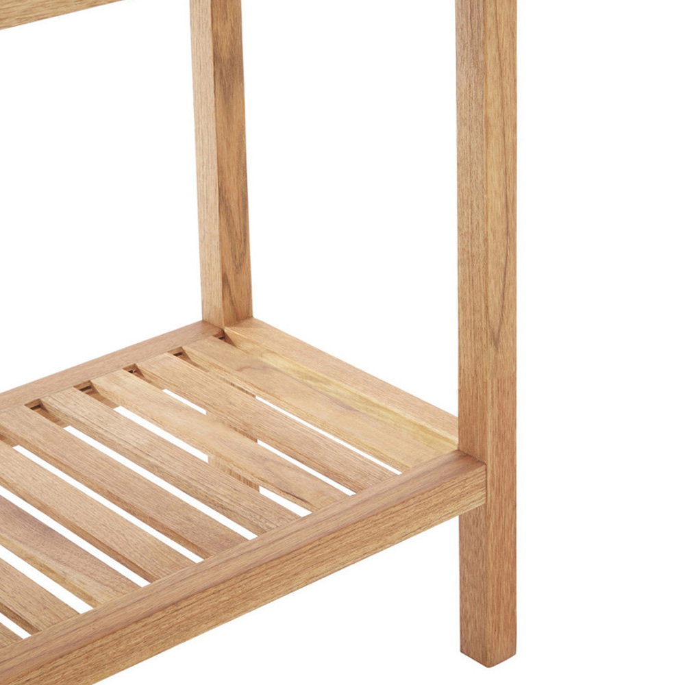 Premier Housewares 3 Tier Wooden Bathroom Shelf Unit Image 5