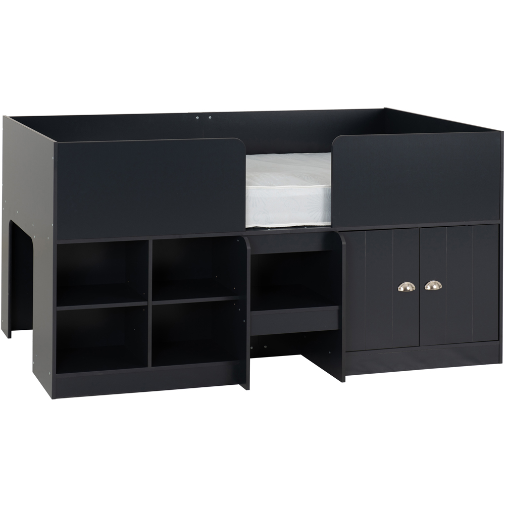 Seconique Orlando Single Sleeper Dark Grey Low Sleeper Bed with Storage Image 2