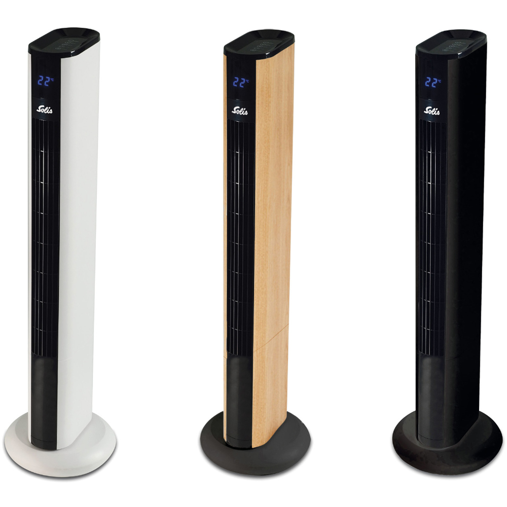 Solis Easy Breezy Matt Black Tower Fan 36 inch Image 8