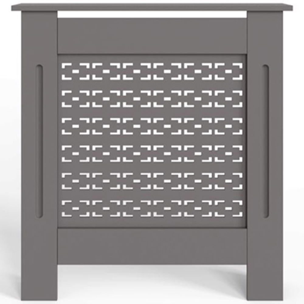 FWStyle Grey Geometric Pattern MDF Radiator Cover Small Image 3