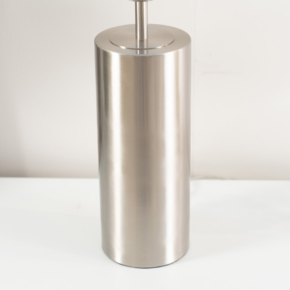 ValueLights Lexy White Shade Chrome Touch LED Table Lamp Image 5