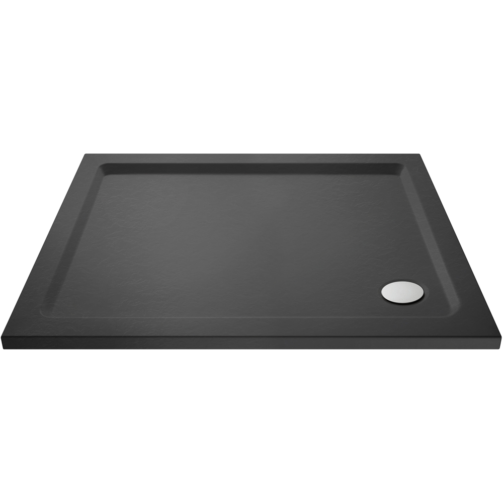 nuie Slate Grey Rectangular Shower Tray 1200 x 760mm Image 1