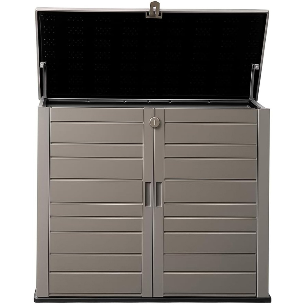 Garden Gear 1170L Grey Outdoor Storage Shed with Lift-Up Lid Image 1