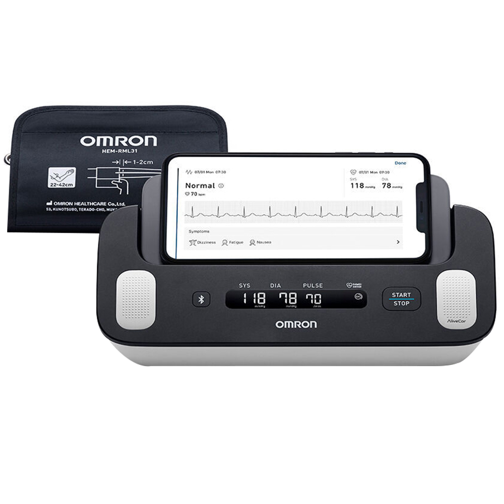 Omron HEM-7530T-E3 Complete Blood Pressure Monitor and ECG Image 1