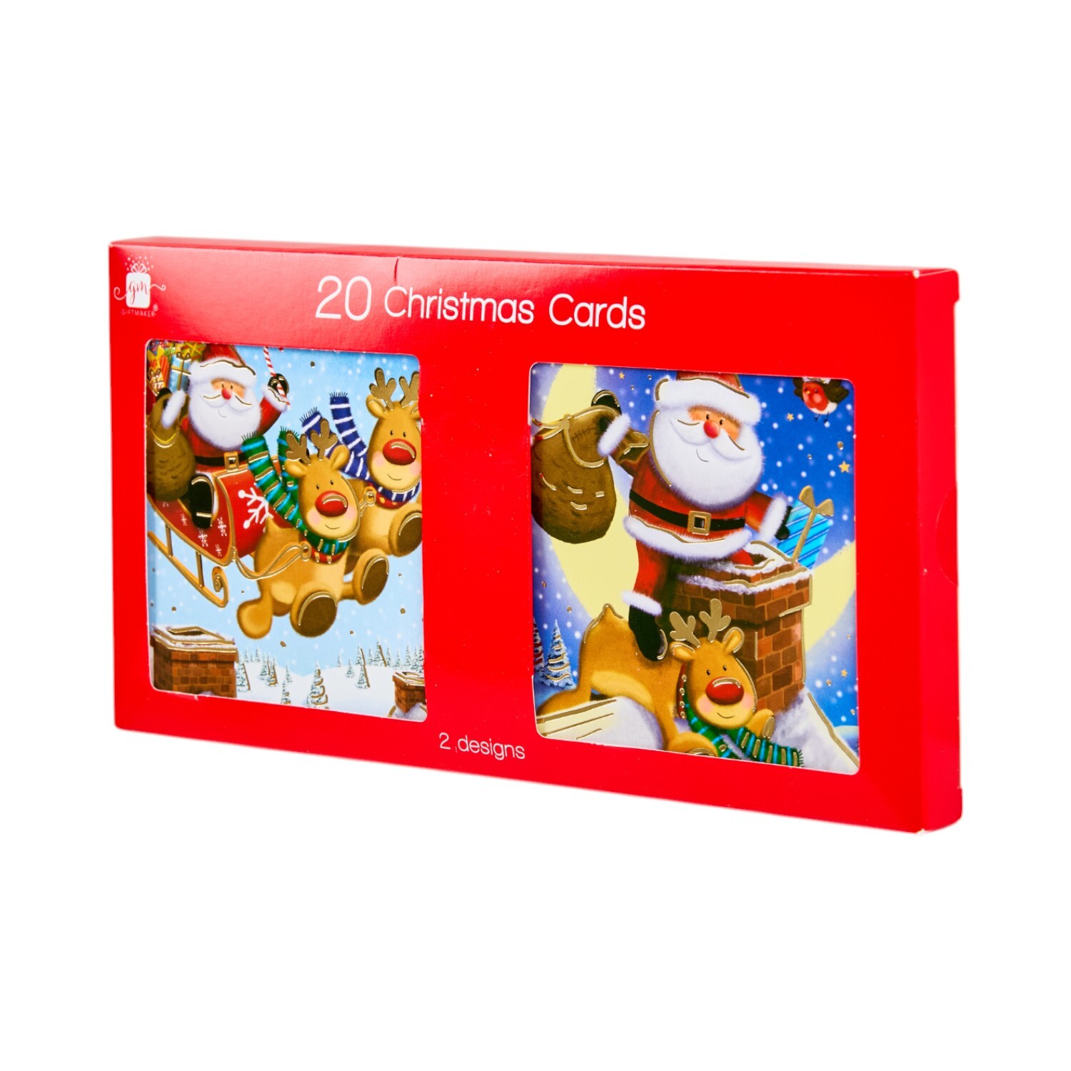 Pack of 20 Kids Santa Cards Image 2