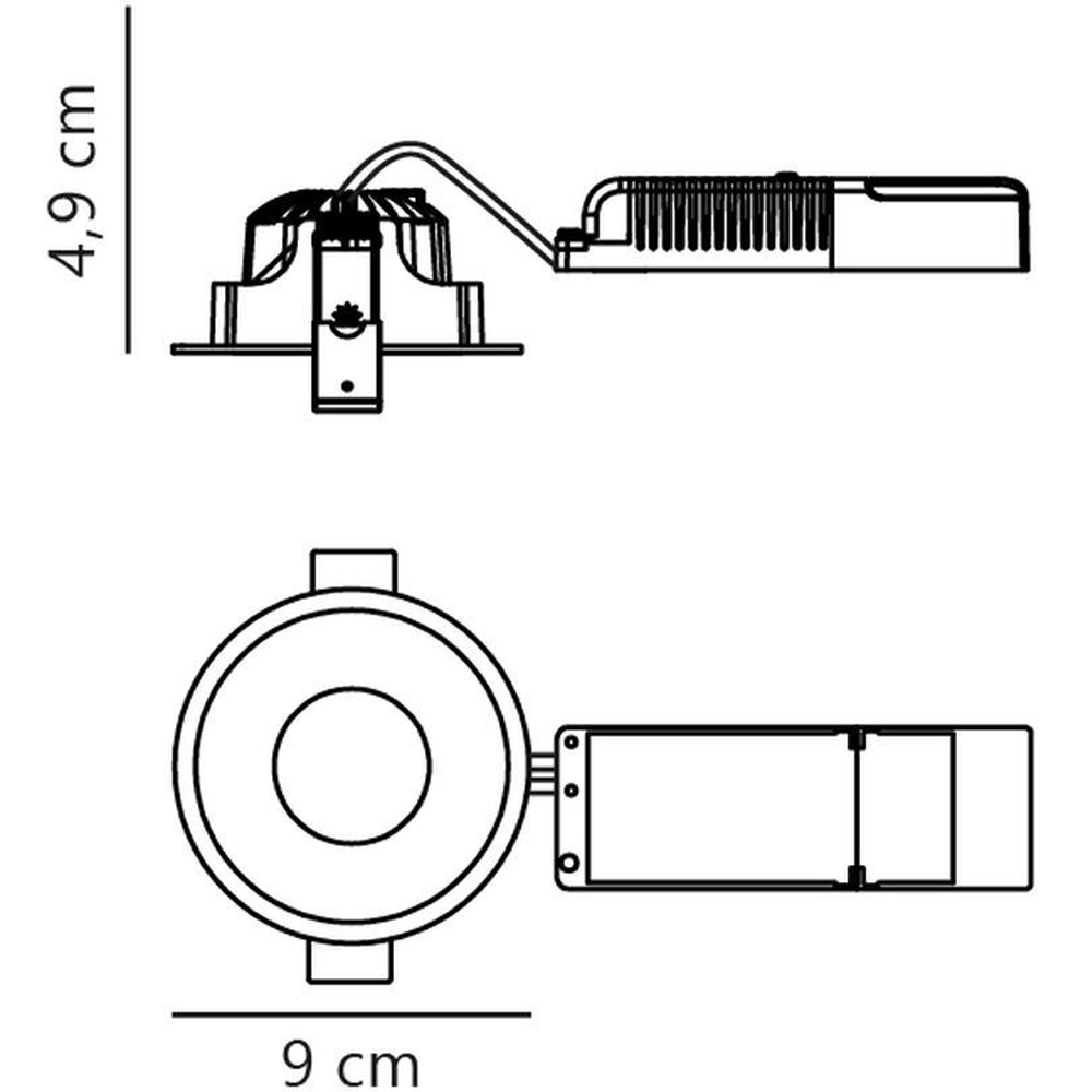 Nordlux Albric Black LED Downlight Image 6