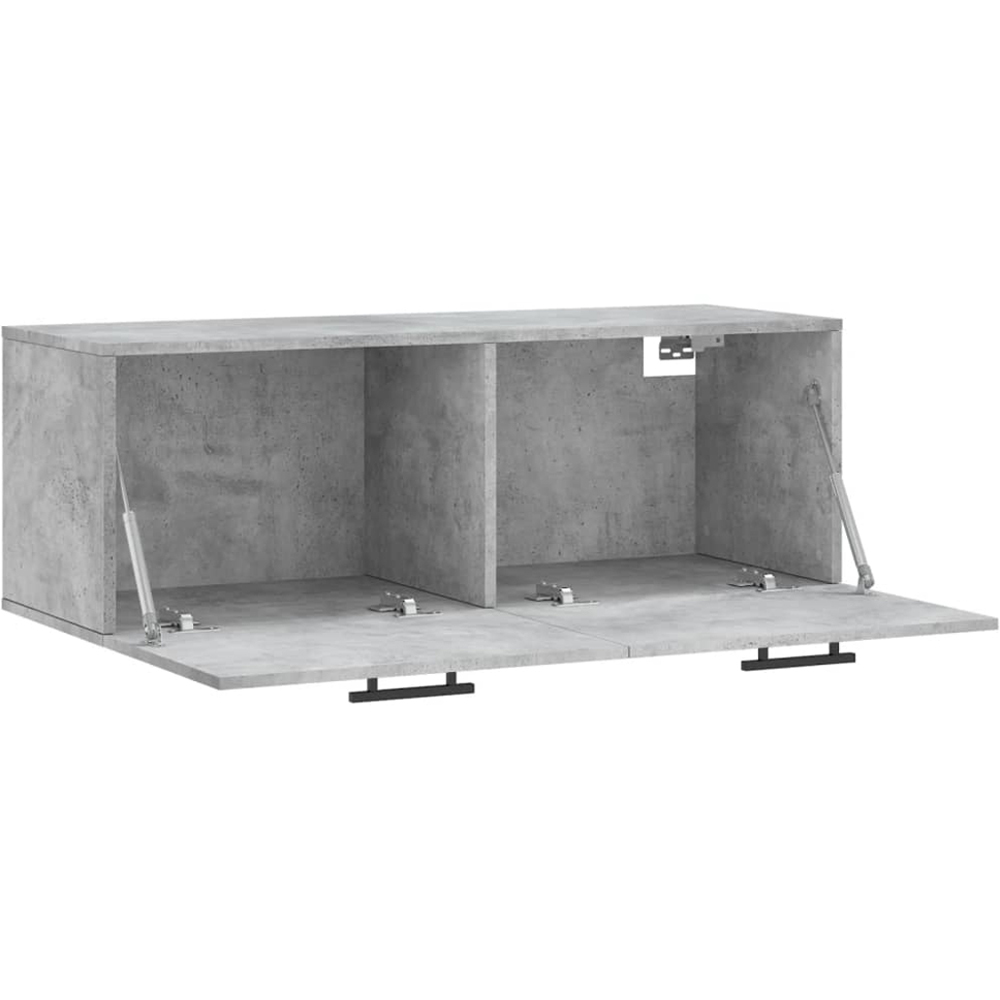 vidaXL Single Door Concrete Grey Wall Mounted Cabinet Image 6
