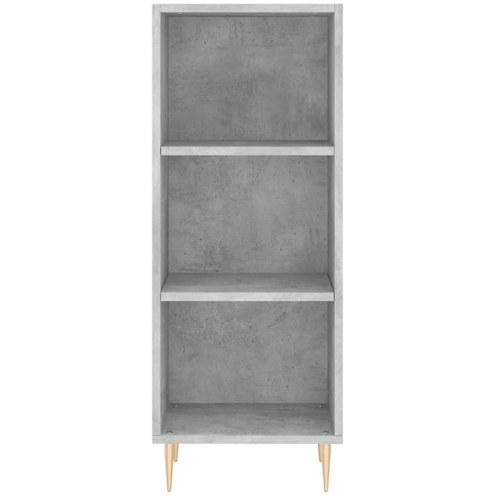 vidaXL Single Door 3 Shelf Concrete Grey Highboard Image 6