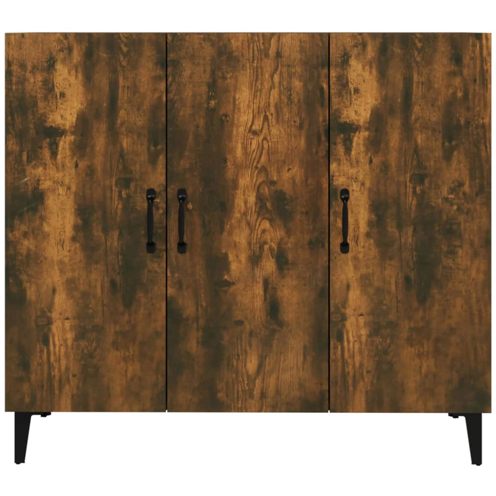 vidaXL 3 Door Smoked Oak Sideboard Image 5