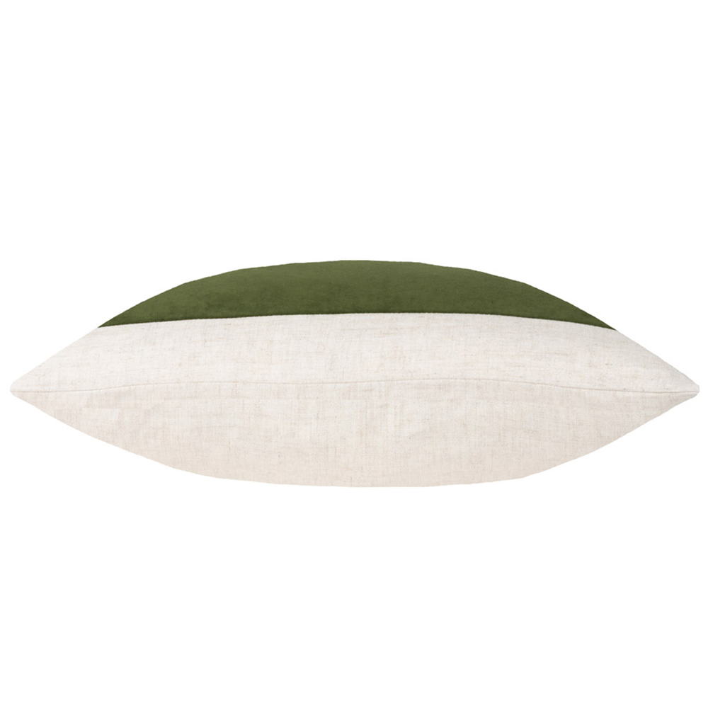 Yard Auden Olive Oil Linen Velvet Cushion Image 4