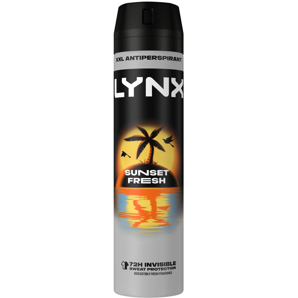 Lynx Sunset Fresh Antiperspirant Deodorant Spray 250ml 6 Pack Image 2