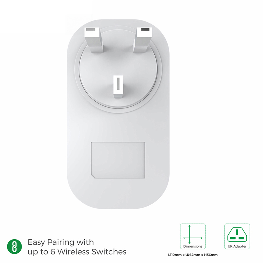 ENER-J White 13A Wireless Plug and 1Gang Switch Image 6