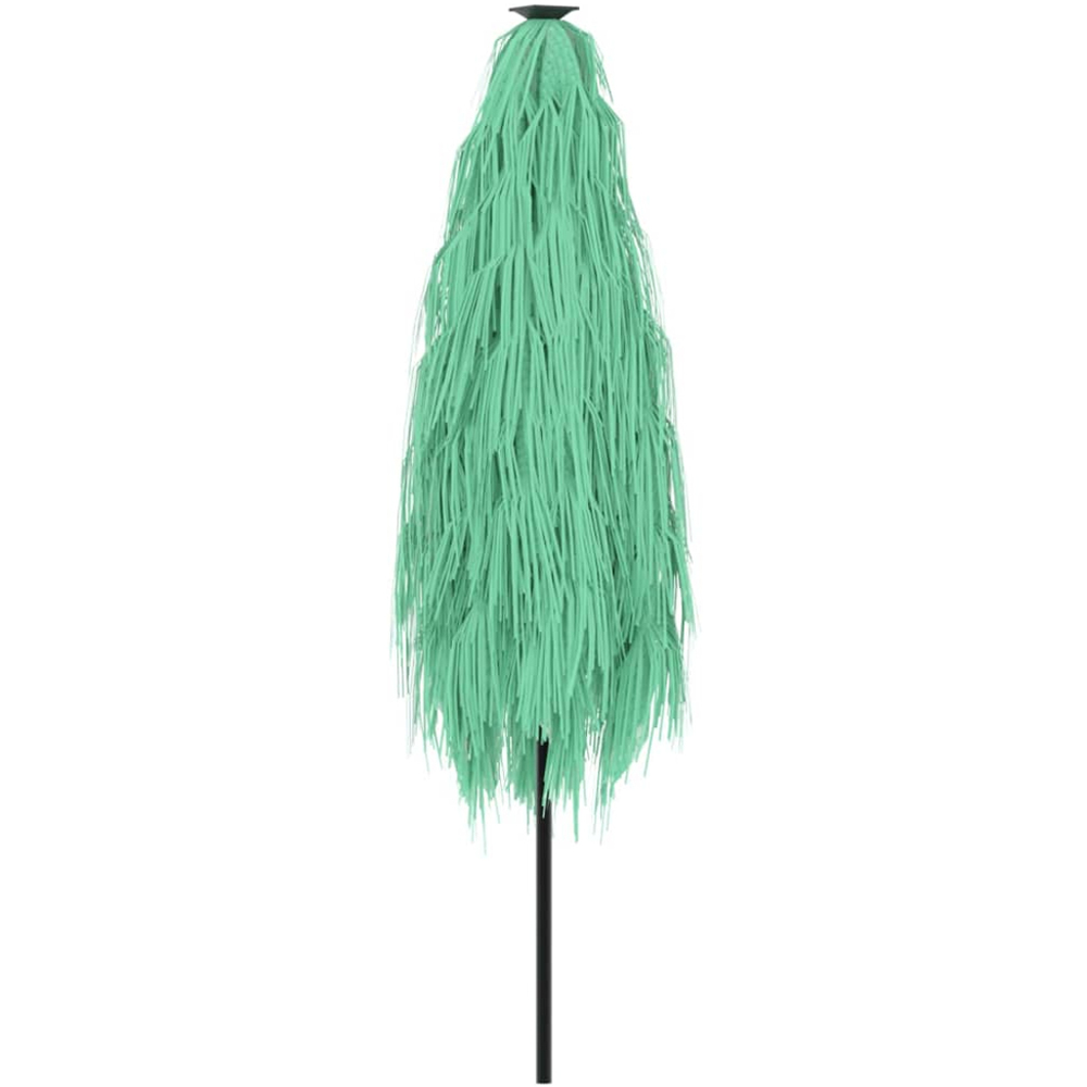vidaXL Green Straw Top Garden Parasol with Steel Pole 2.4m Image 5