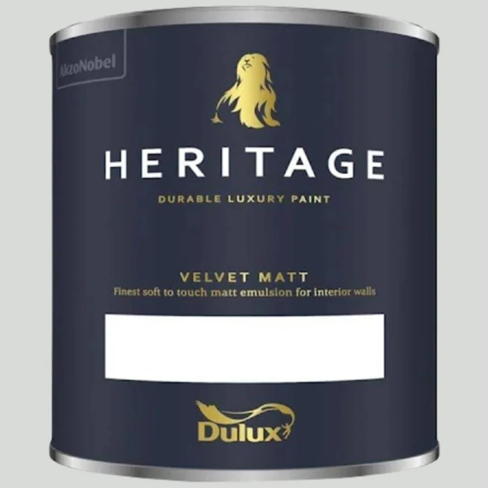 Dulux Heritage Walls and Ceilings Turtledove Grey Velvet Matt Emulsion Paint 1L Image 2
