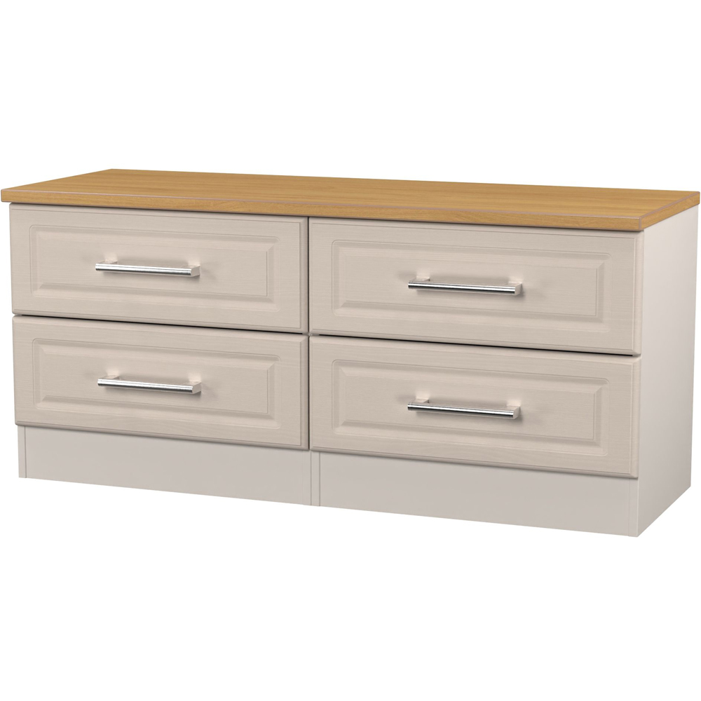 Crowndale Kent 4 Drawer Kashmir Ash and Modern Oak Bed Box Ready Assembled Image 4