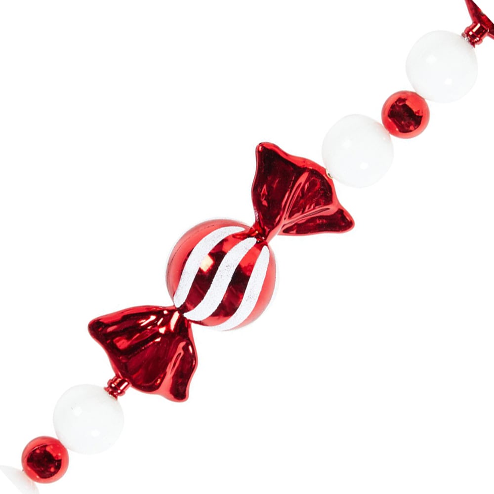 Candy Cane Bauble Wreath Image 3