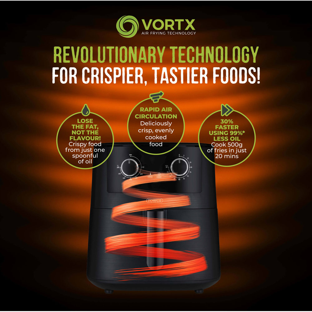 Tower Vortx T17150 Manual Air Fryer 7.2L Image 8