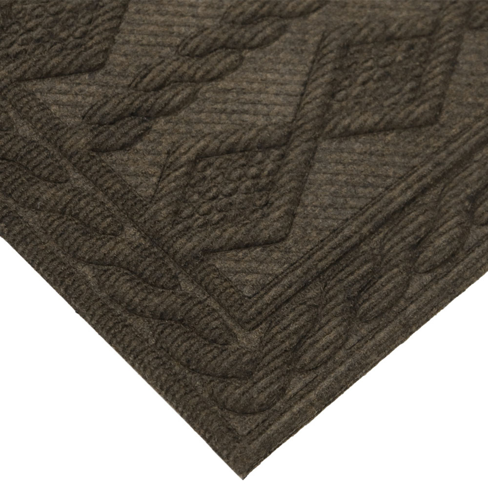 JVL Brown Knit Indoor Scraper Doormat 40 x 60cm Image 3