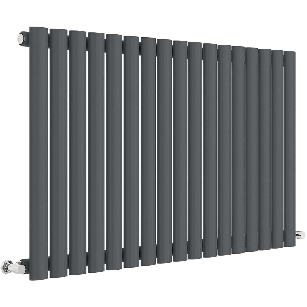 nuie Revive High Gloss White Horizontal Double Panel Radiator 600 x 412mm Image 1