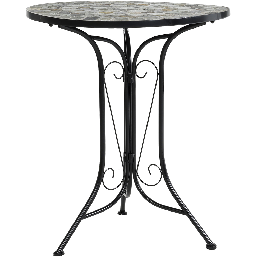 Charles Bentley Blue Mosaic Bistro Set Image 5