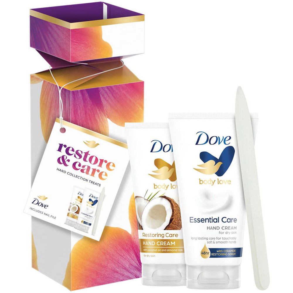Dove Hand Treats Essential and Coconut Hand Cream Gift Set 3 Pack Image 3