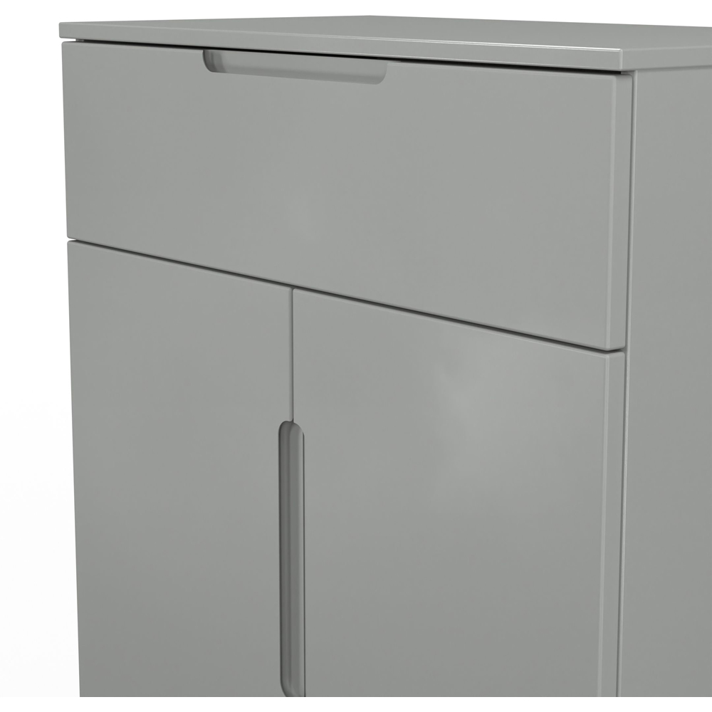 Crowndale Milan 2 Door Single Drawer Dusk Grey Sideboard Ready Assembled Image 5