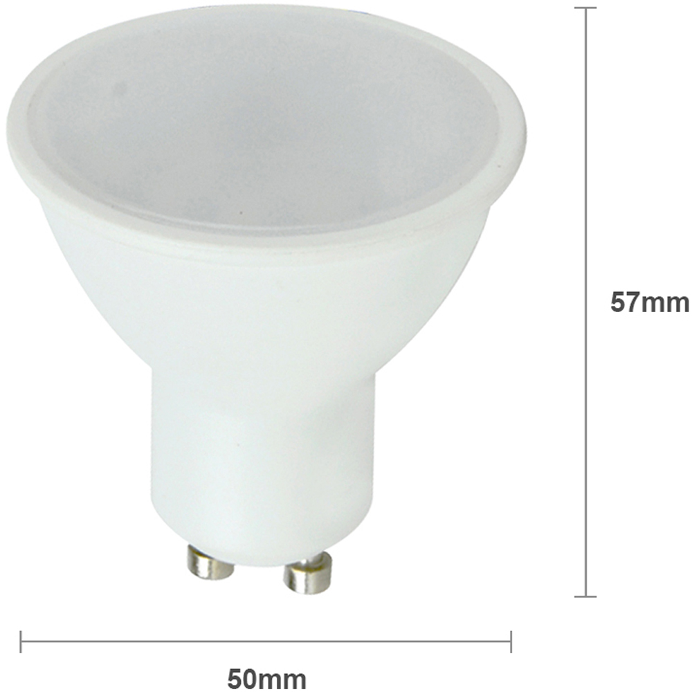 ValueLights 5W 6500K Cool White GU10 Spotlight LED Light Bulb 12 Pack Image 3
