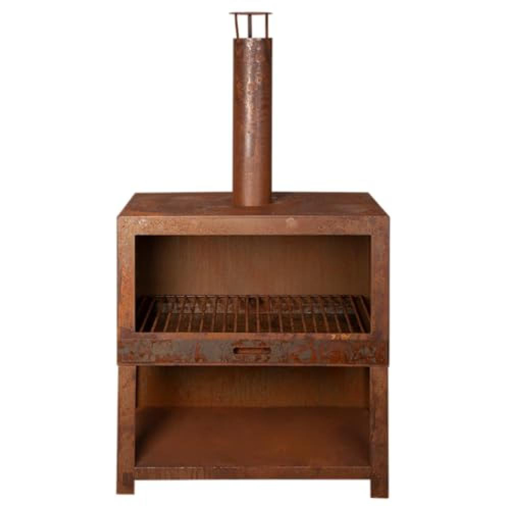 Fallen Fruits Large Rust Terrace Heater and Wood Store Image 1