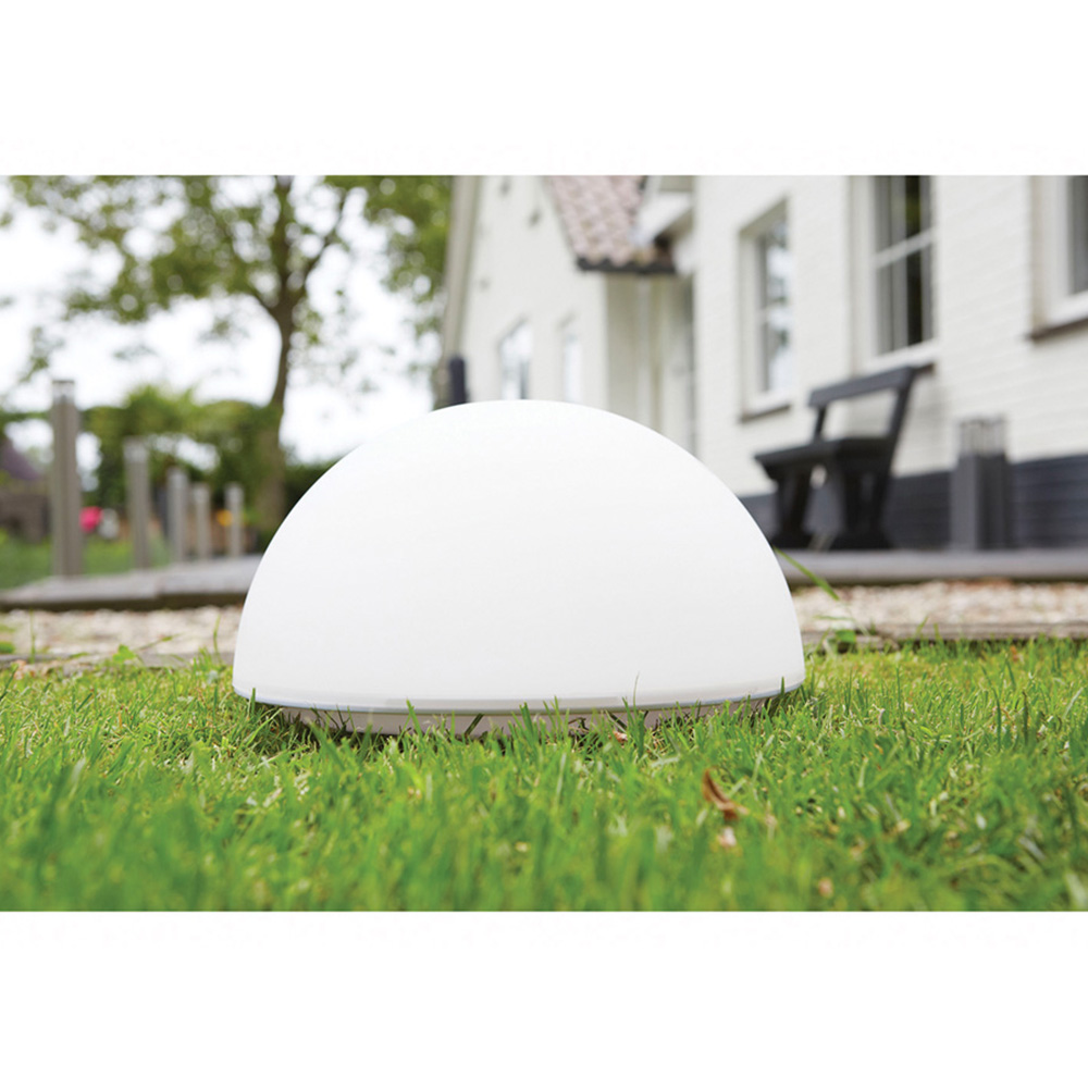 Luxform La Rochette White Globe Solar Garden Light Image 2