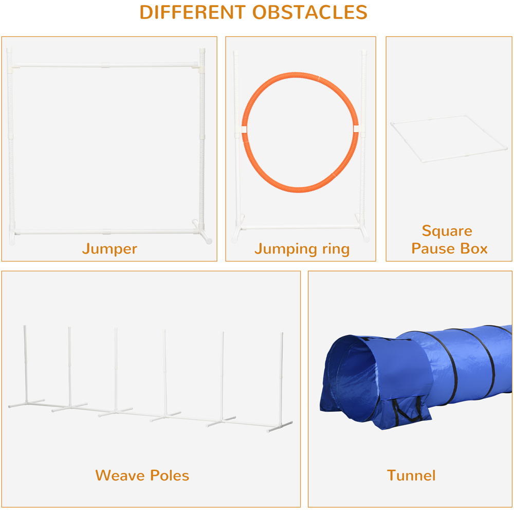 PawHut 6 Piece Dog Agility Equipment Set Image 6