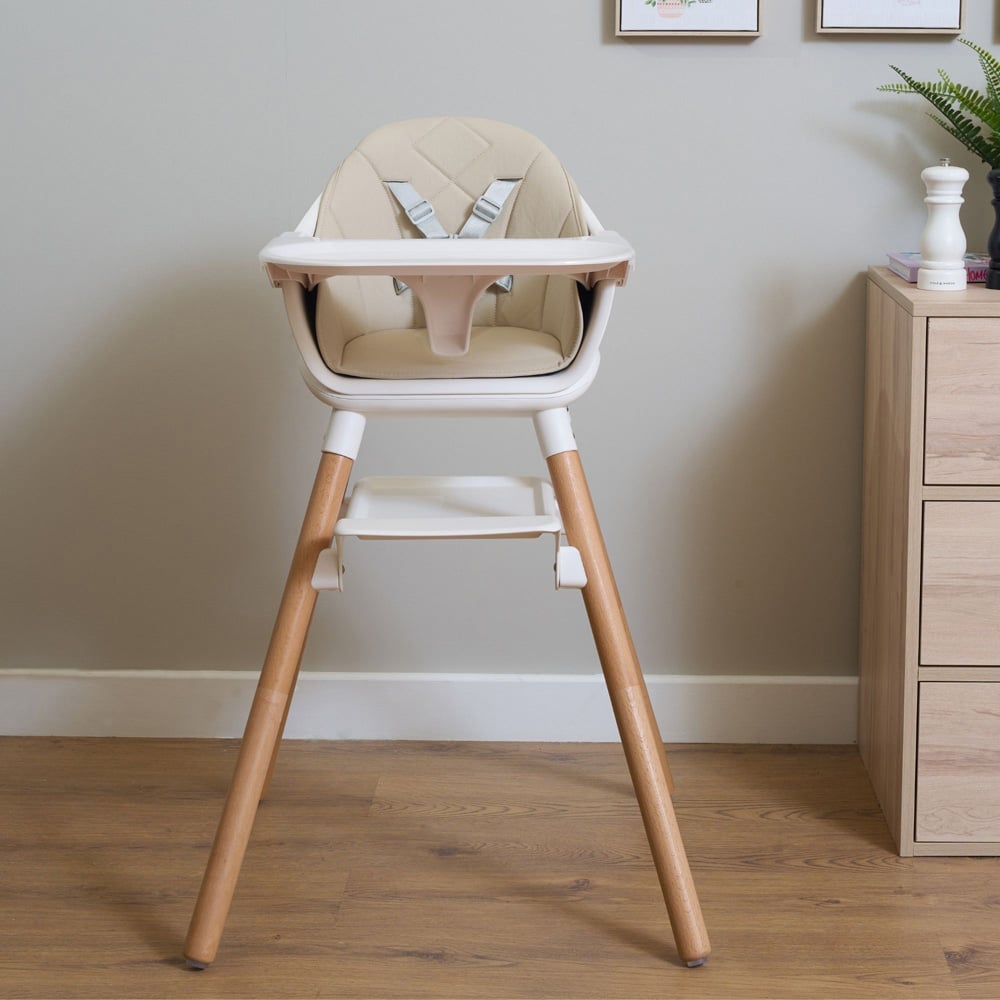 Clair De Lune 6 in 1 Beige High Chair Image 2