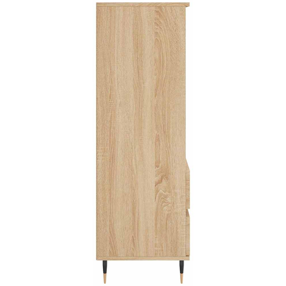 vidaXL 2 Drawer 3 Shelf Sonoma Oak Highboard Image 7