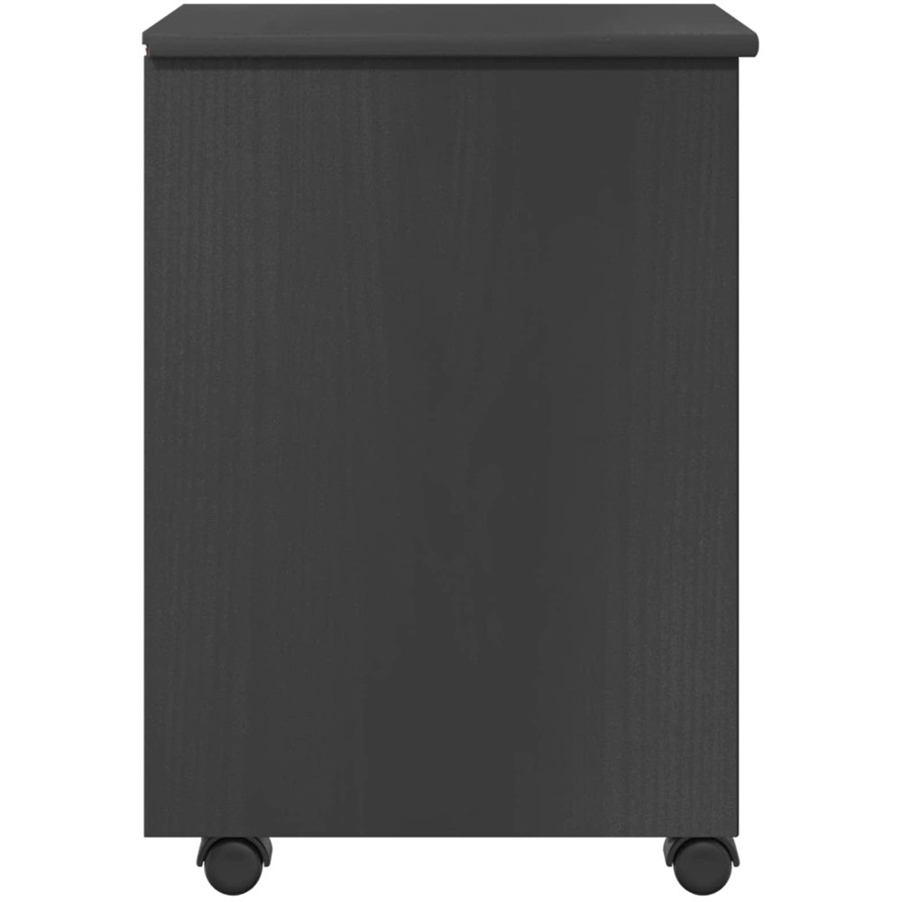 vidaXL 4 Drawer Grey Rolling Storage Cabinet Image 5
