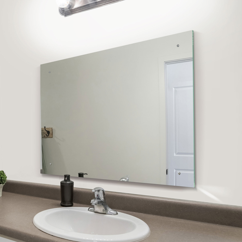Circuitt Polished Edges Sheet Wall Mirror 80 x 60cm Image 2