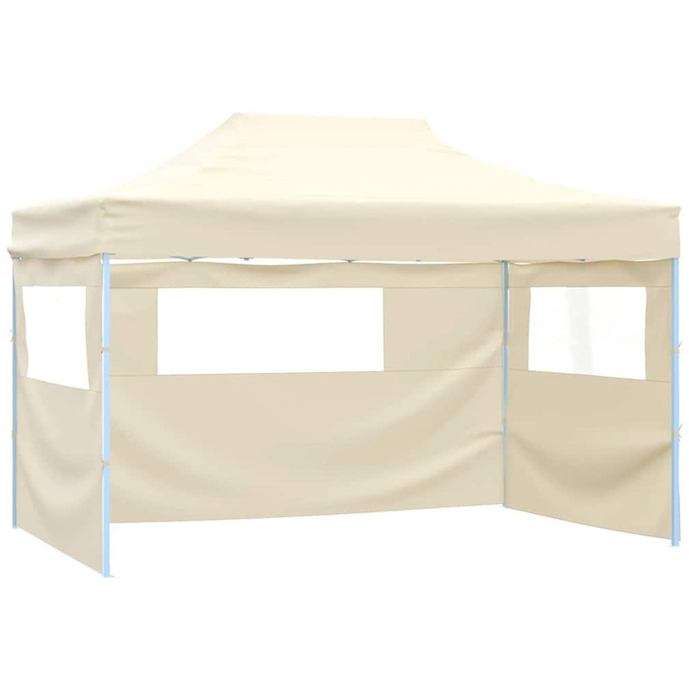 vidaXL 3 x 4.5m Cream White Garden Marquee with Sidewalls Image 3