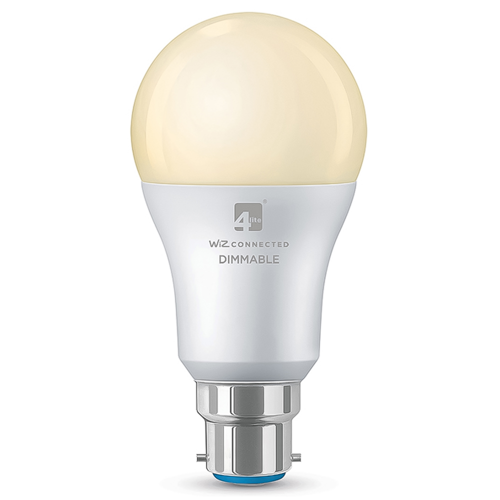 4lite WiZ A60 2 Pack Bayonet LED 806 Lumens Smart Wi-Fi Bulb Image 3
