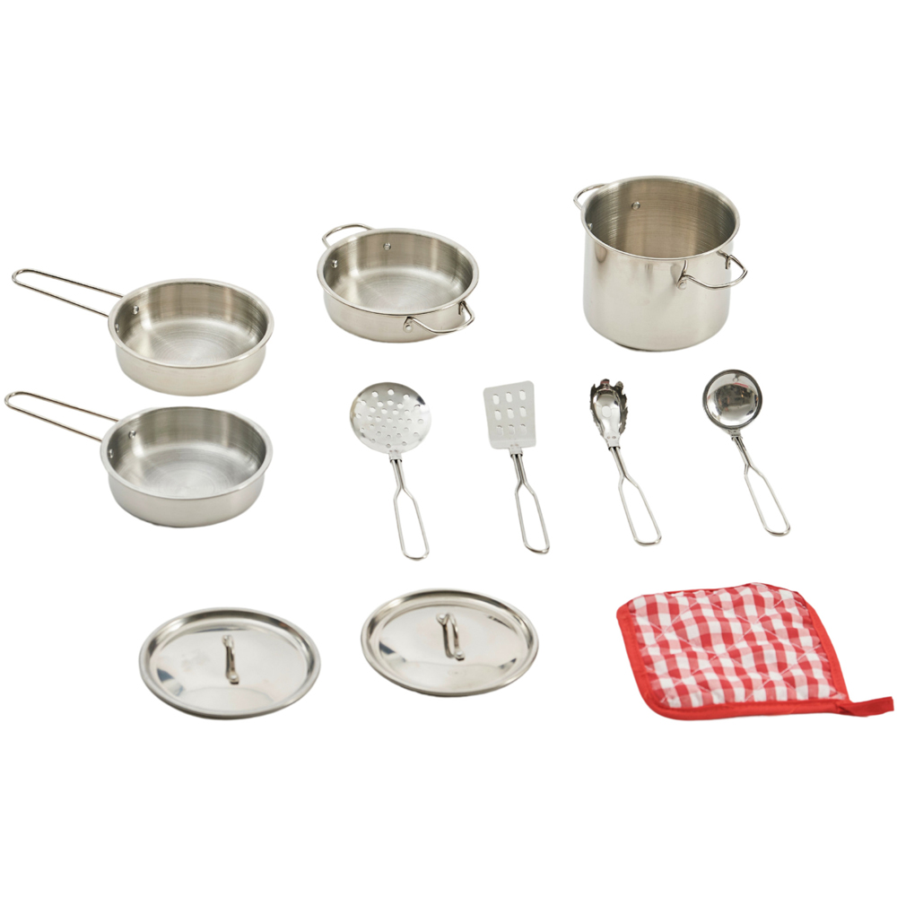 Teamson Kids Little Chef Frankfurt Multicolour Stainless Steel Cooking Accessory Play Set Image 3