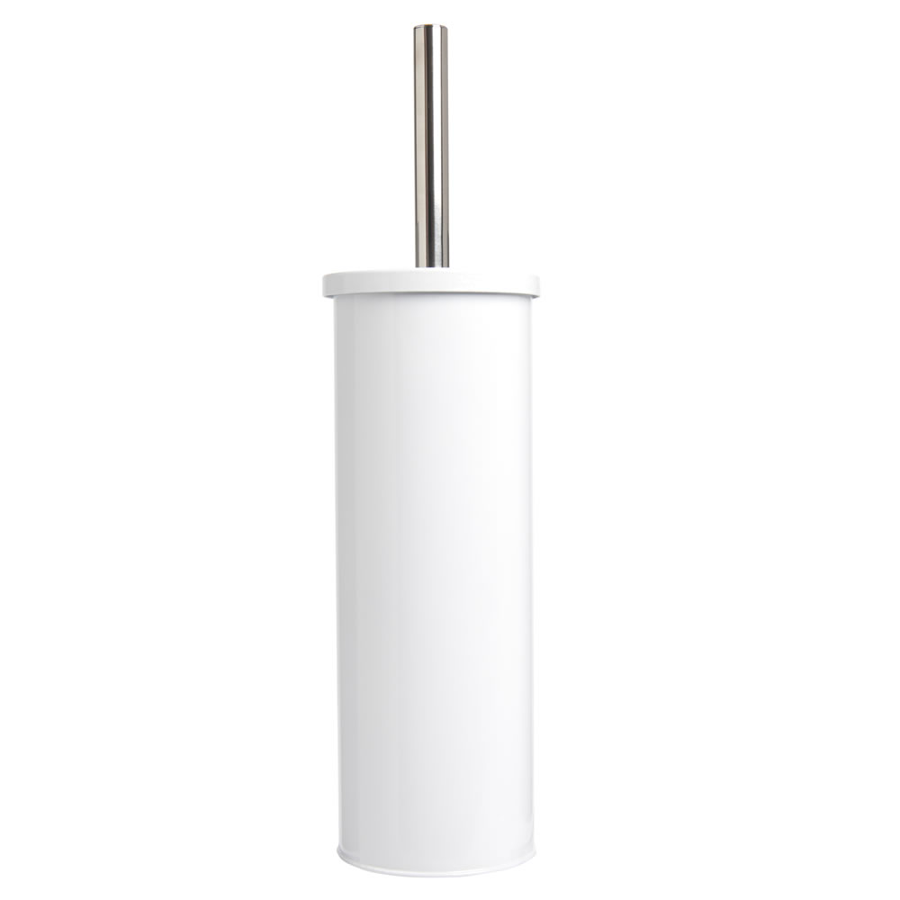 Wilko Toilet Brush and Circular White Holder Image 1