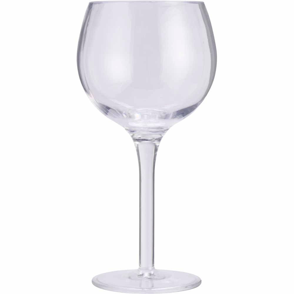 Wilko Clear Outdoor Gin Glass Image 1