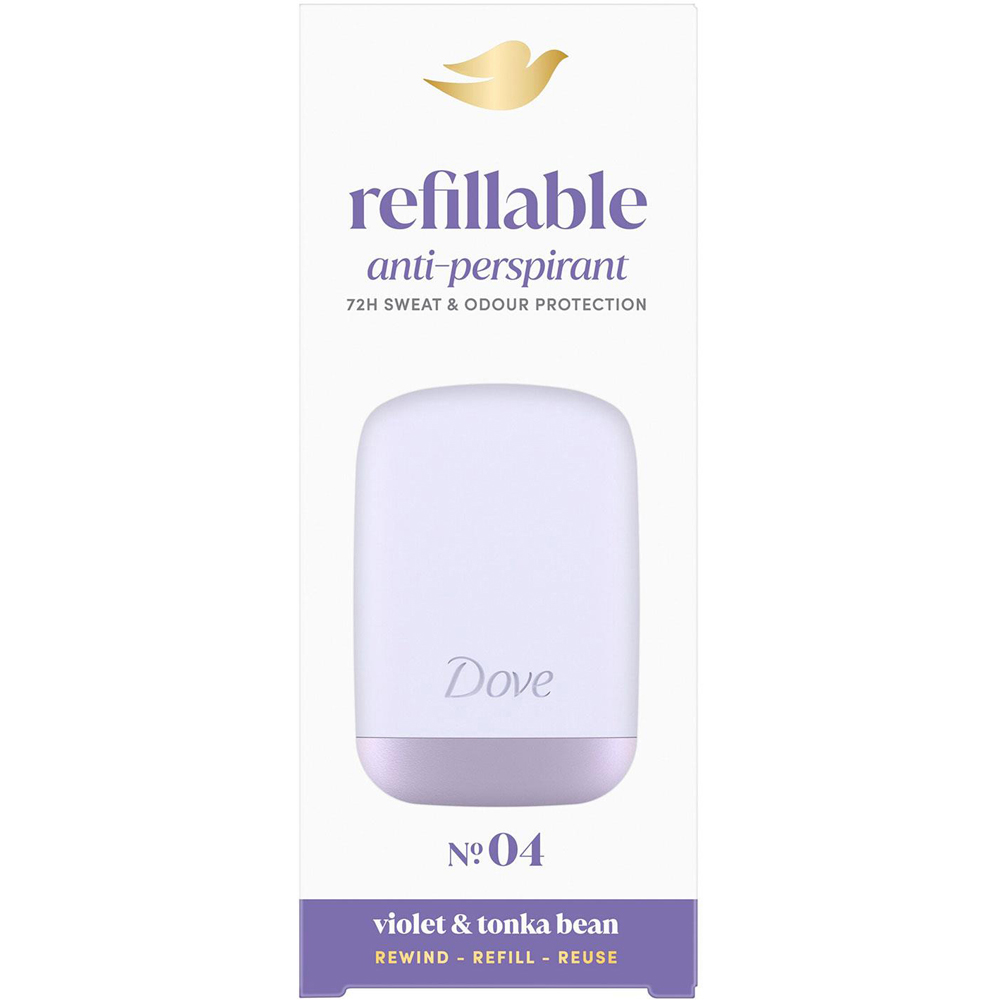 Dove No. 4 Violet and Tonka Bean Antiperspirant Kit Case and Refill 35ml 6 Pack Image 2