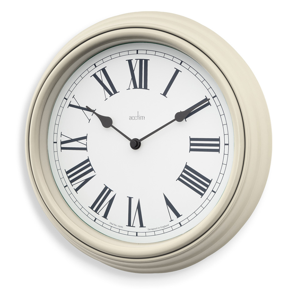 Acctim Cream Devonshire Wall Clock 28cm Image 2