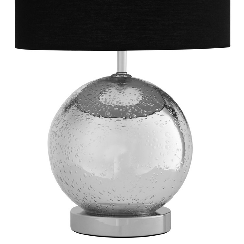 Premier Housewares Black Fabric Shade Table Lamp Image 3