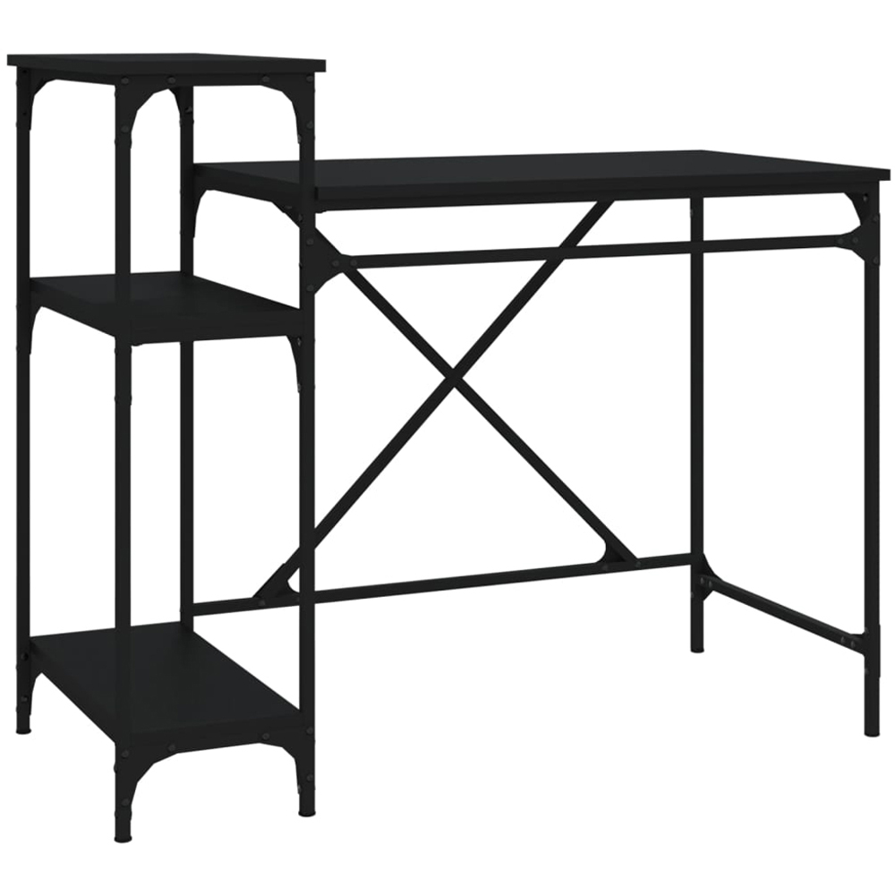 vidaXL Modern Large Desk Brown Image 2