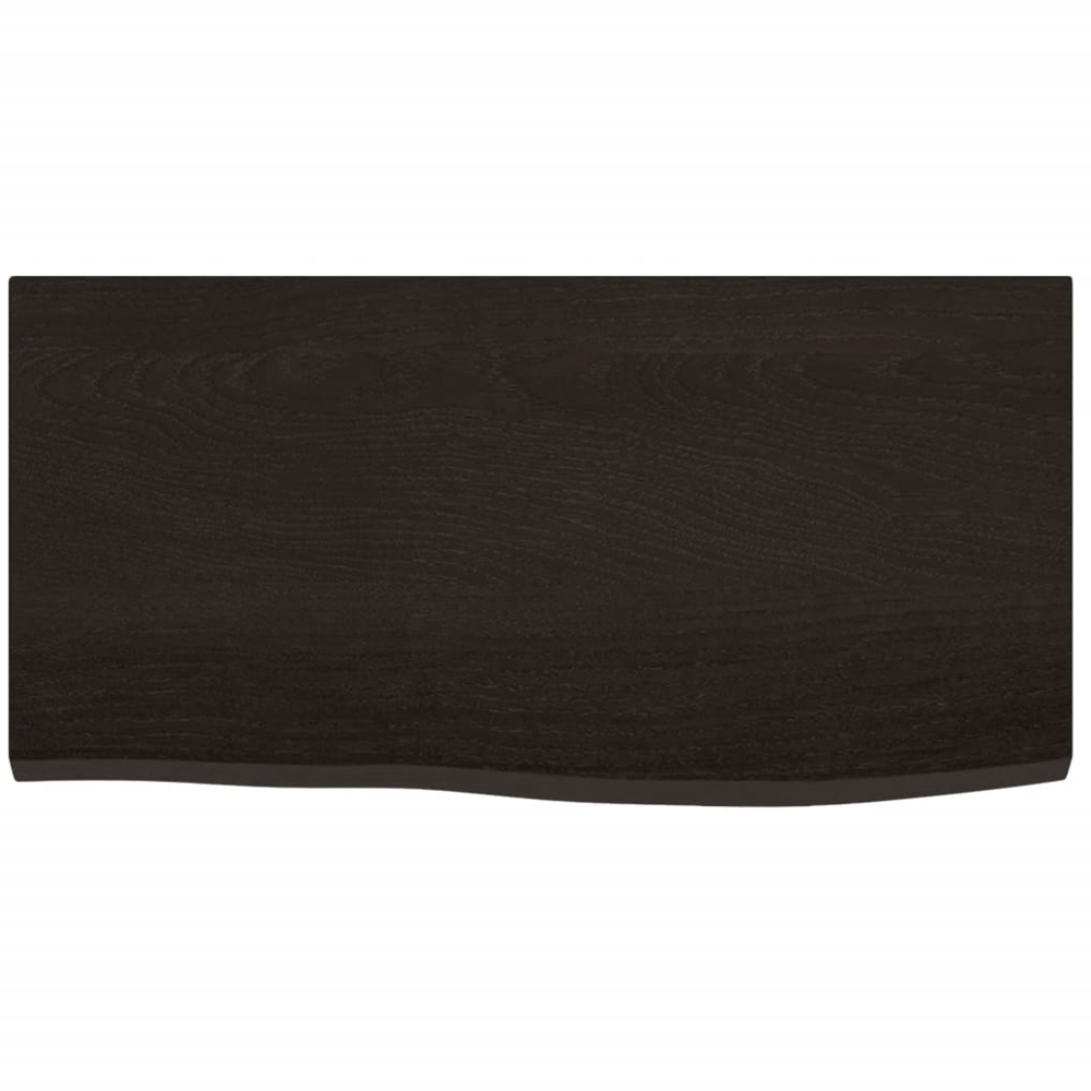 vidaXL 60 x 30 x 2cm Brown Wall Shelf Image 3