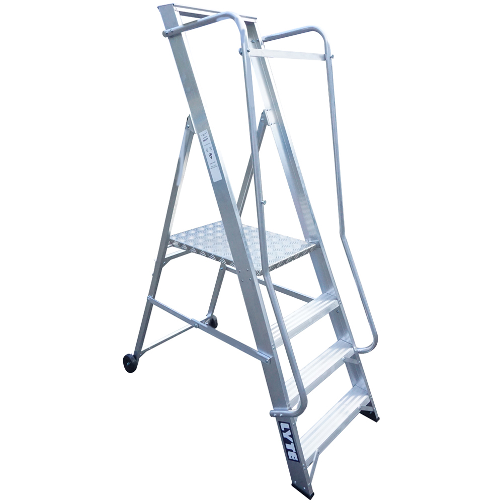 Lyte Ladders & Towers EN131-2 Professional 4 Tread Wide steps Image 1
