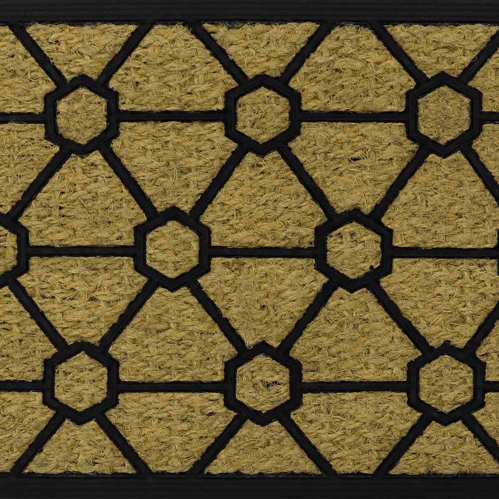 JVL Geometric Woven Tuffscrape Doormat 45 x 75cm Image 5
